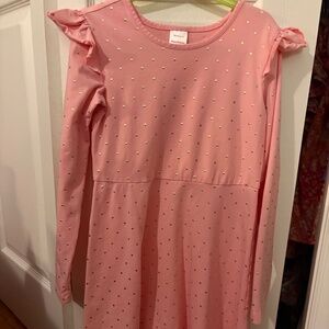 Hanna Andersson pink dress girls size 10 /150